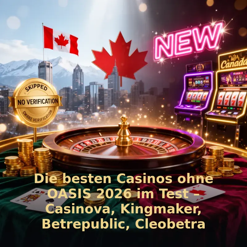 Die besten Casinos ohne OASIS 2026 im Test – Casinova, Kingmaker, Betrepublic, Cleobetra, Betwest